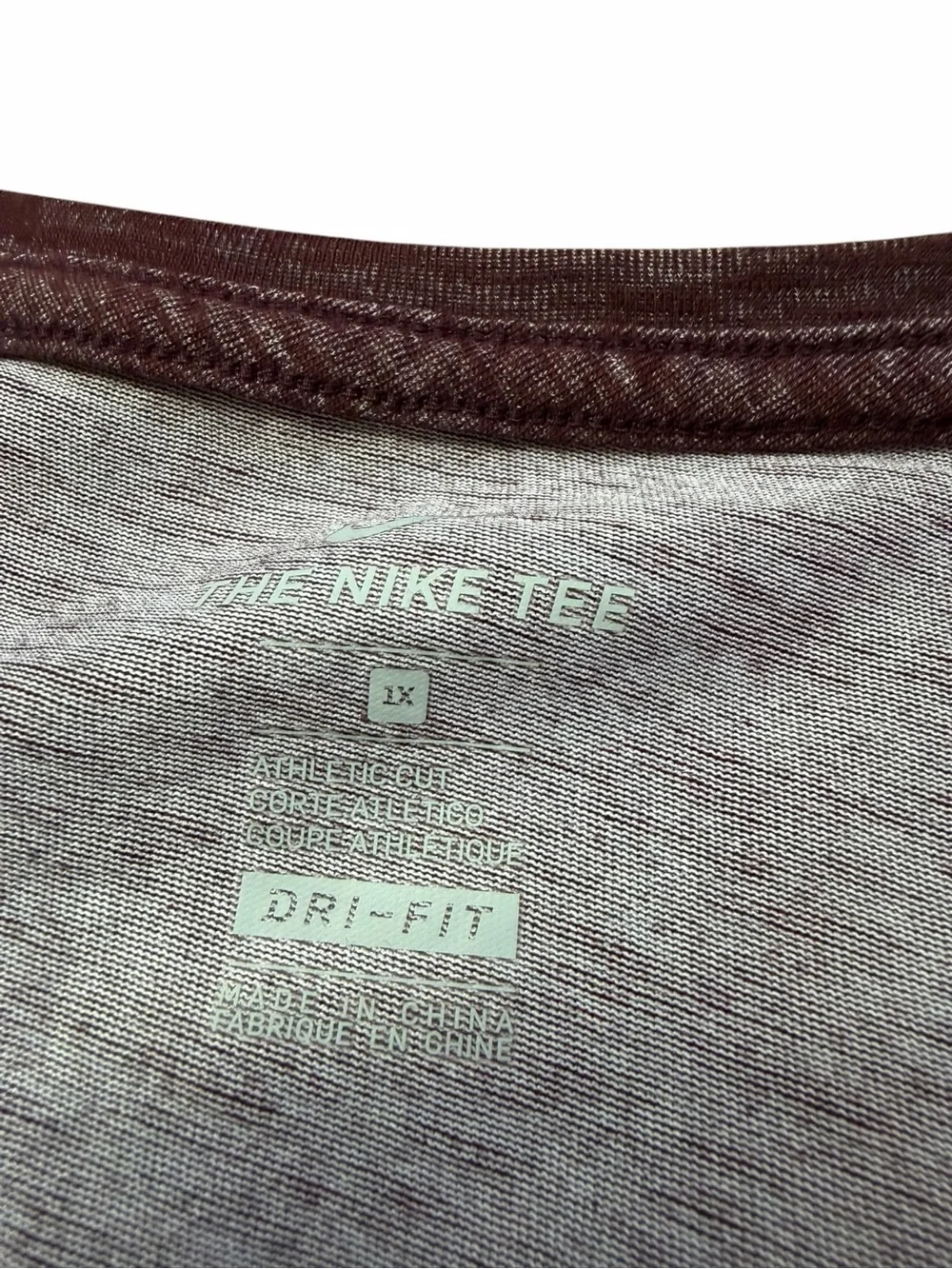 Nike Dri-FIT Women’s Maroon Swoosh Graphic Training 1X T-Shirt